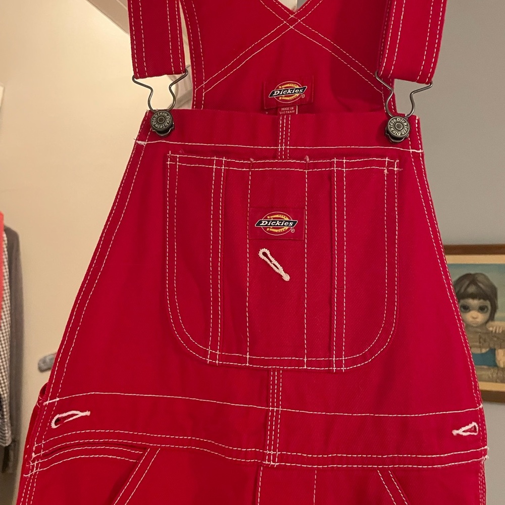 XS red Dickies overalls